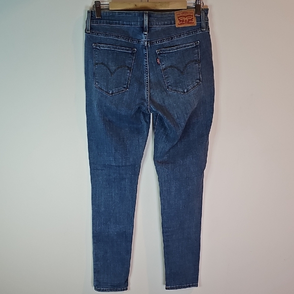 Levi's 711 Blue Skinny 30x30 Jeans Sleek Fit - Picture 6 of 13